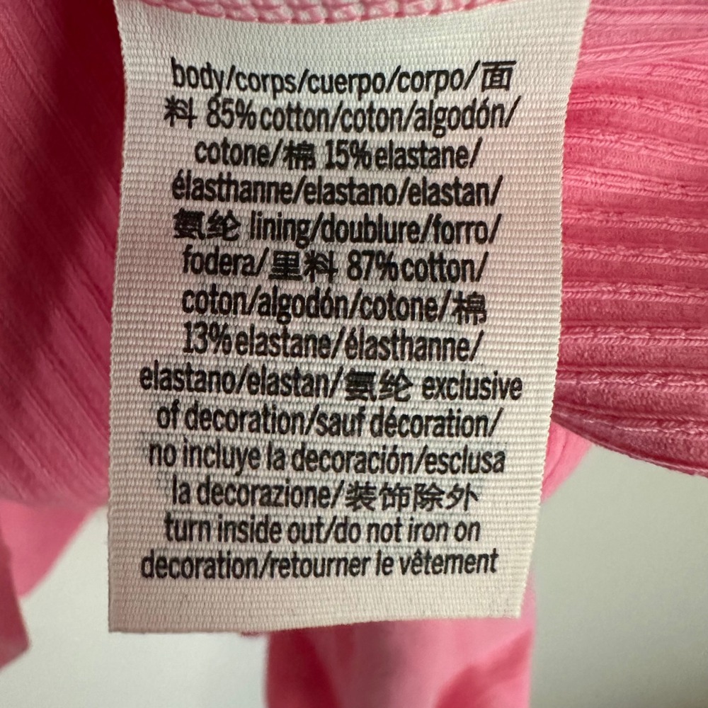 Pink Square-Neck Mini Dress - Picture 6 of 9